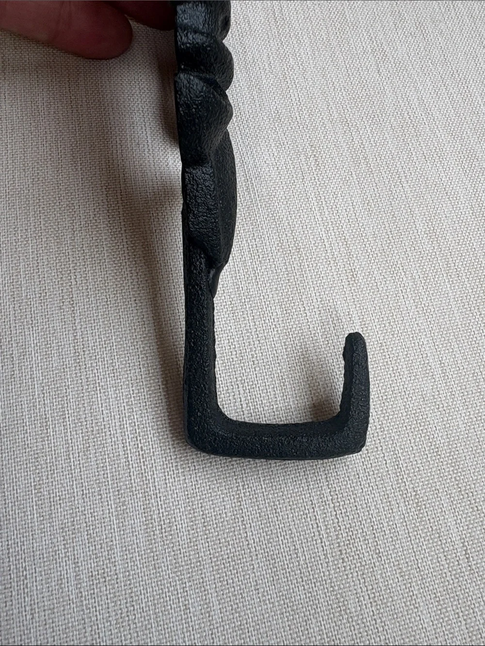 Black Fleur-de-Lis Iron Wall Hook- Functional Style For Any Room